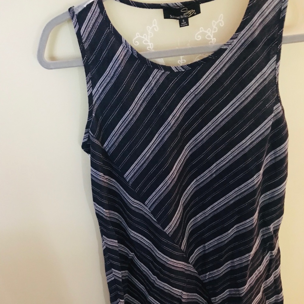 Linen and lace dress